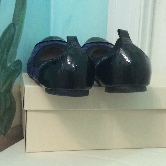 Ballerina Purple & Black Slip Ons by ALL BLACK - Picture 6 of 8